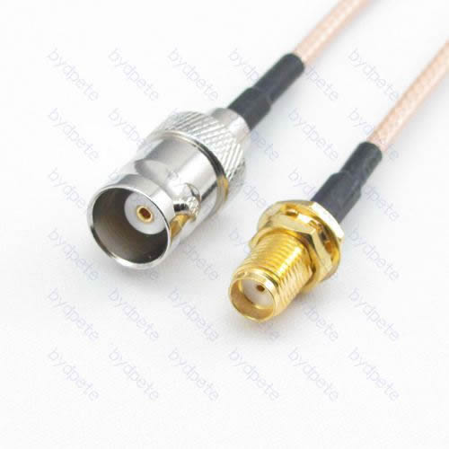 BNC female to SMA female jack RG-316 RG316 cable coaxial pigtail coax kable 50ohm BYDC066BNC316S1 BNC-SMA