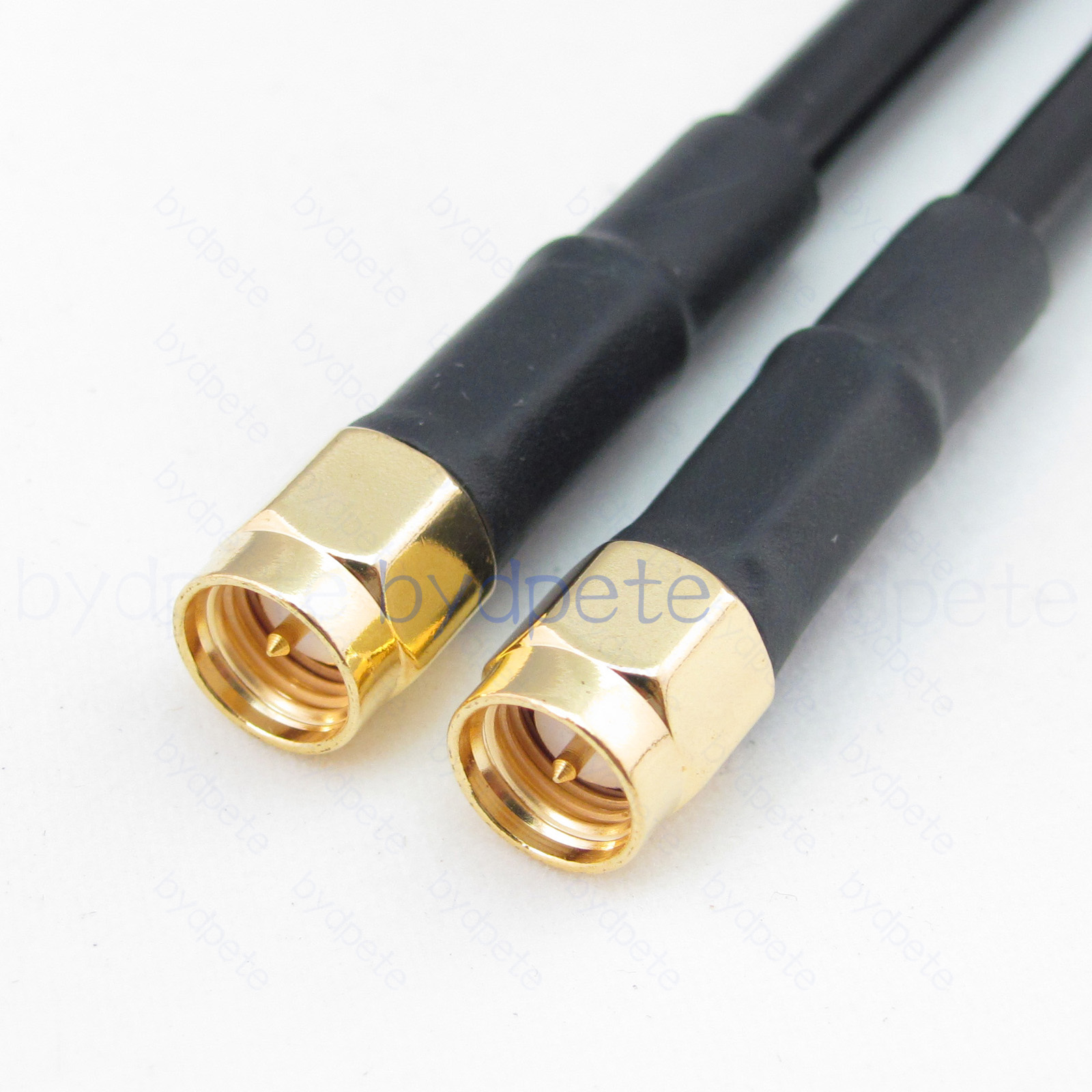 SMA male plug RG58D double shield cable 208x0.12mm RF Coaxial Coax RG58 Low Loss bydpete BYDC011SMA58D