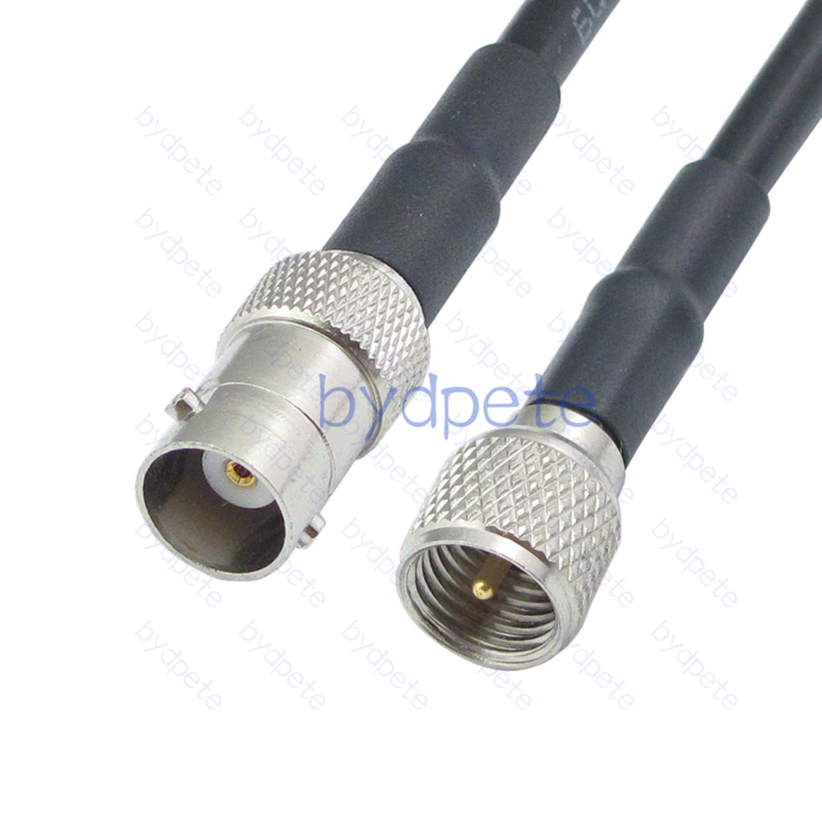 BNC Female to Mini UHF Male RG58 Coaxial Cable 50ohms Coax Koaxial Kable bydpete BYDC074BNC58SM