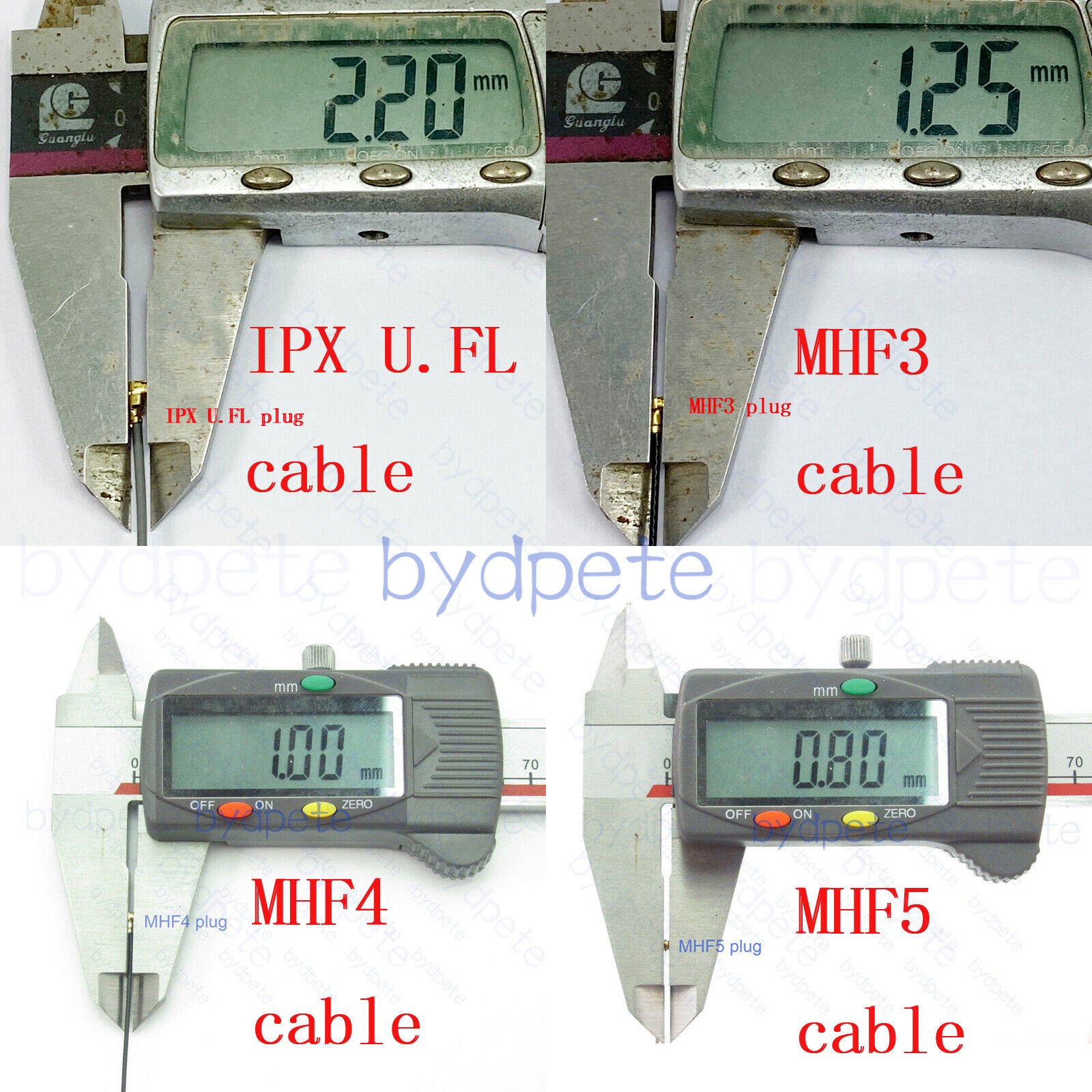 IPX UFL to U.FL plug RF113 OD 1.13mm jumper Coaxial Cable Kable IPEX 50ohms Coax