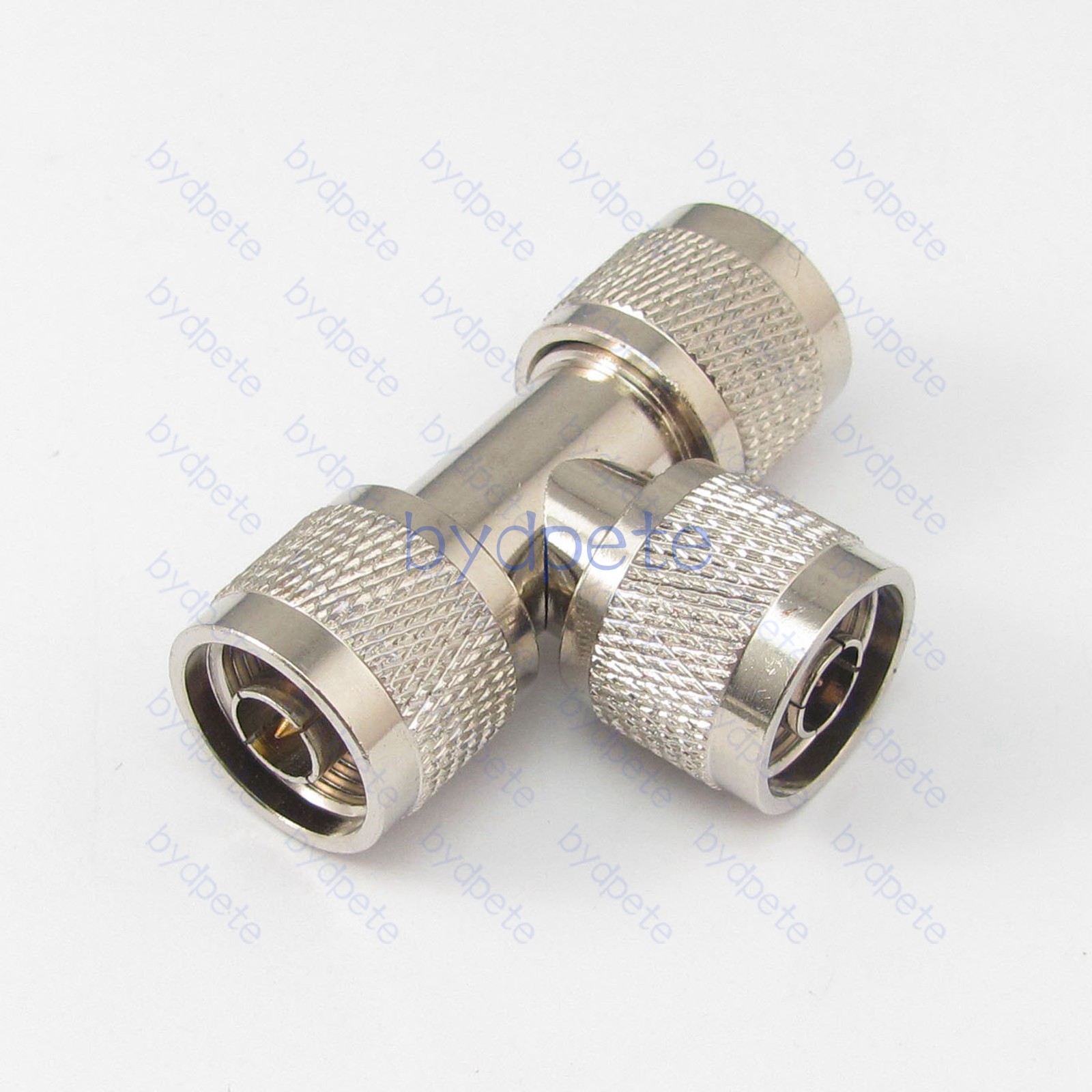 1N Male Plug to 2N Male Plug T Shape Type RF Connector Adapter bydpete BYDB029NT