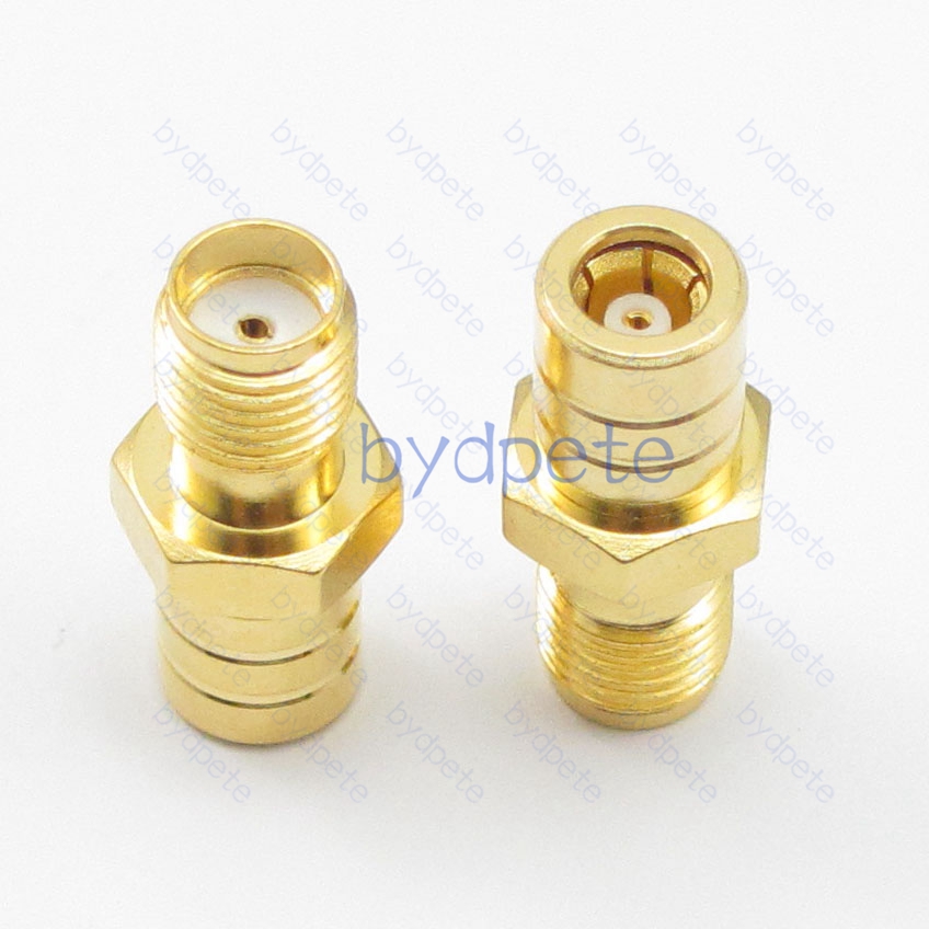 SMB Female Jack to SMA Female Jack Straight RF Connector Adapter bydpete BYDB276SMB