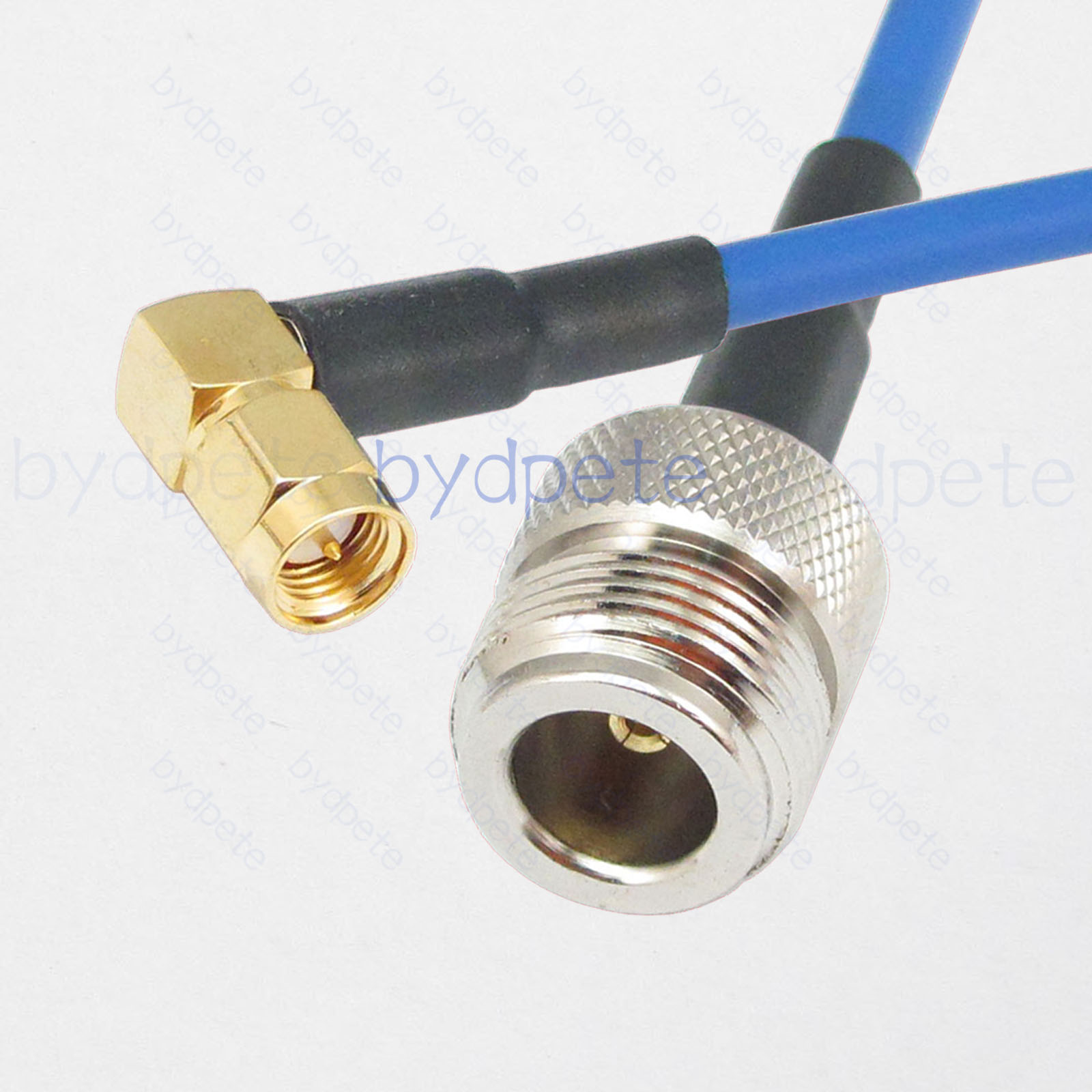 N-Type female jack to SMA male plug right angle RG402 RG141 Semi Flexible Rigid Low Loss Cable Coaxial Kable 50ohm BYDC025N402R2 N-RG402
