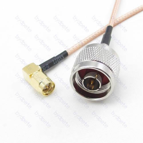 N-Type male to SMA male plug RA right angle 90 degree RG-316 RG316 cable coaxial pigtail coax kable 50ohms BYDC021N316R2 N-SMA