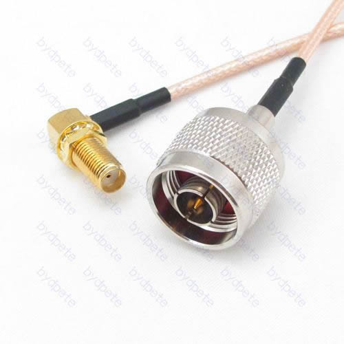 N-Type male to SMA female jack RA right angle 90 degree RG-316 RG316 cable coaxial pigtail coax kable 50ohms BYDC022N316R2 N-SMA