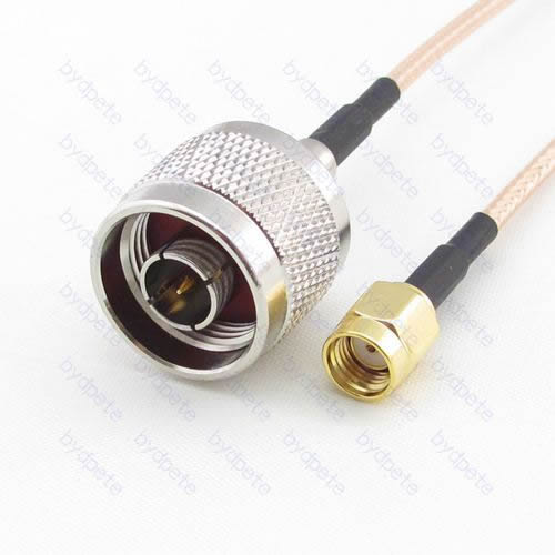 N-Type male to RP-SMA male Reverse Polarity RG-316 RG316 cable coaxial pigtail coax kable 50ohms BYDC023N316 N-SMA