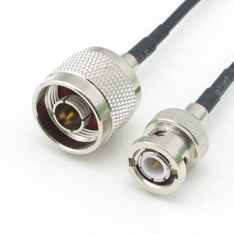 N male to BNC male plug RG316D cable Double shielded coaxial pigtail coax kable 50ohms BYDC033N316D N-BNC