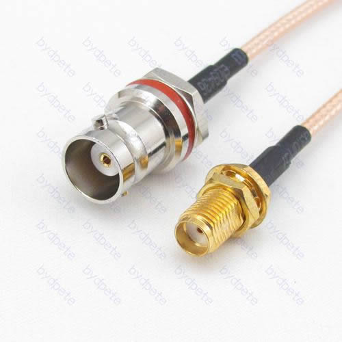 BNC female to SMA female jack RG-316 RG316 cable coaxial pigtail coax kable 50ohm BYDC066BNC316M1 BNC-SMA
