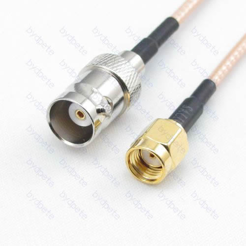 BNC female to RP-SMA male Reverse Polarity RG-316 RG316 cable coaxial pigtail coax kable 50ohm BYDC067BNC316S1 BNC-SMA