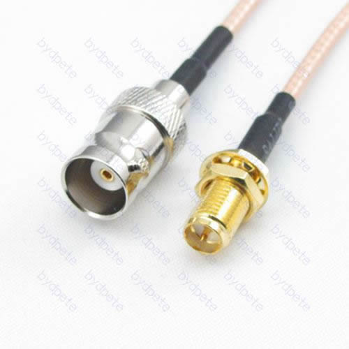 BNC female to RP-SMA female Reverse Polarity RG-316 RG316 cable coaxial pigtail coax kable 50ohm BYDC068BNC316S1 BNC-SMA