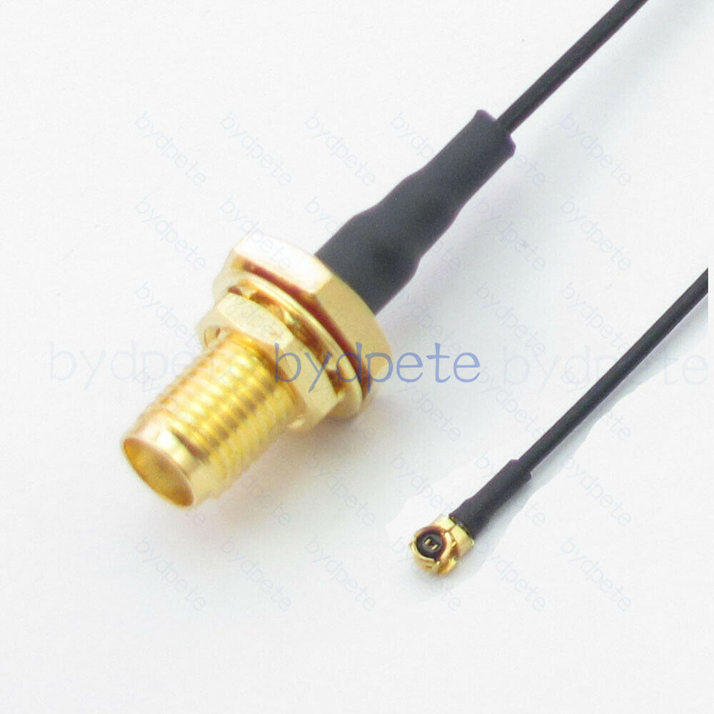 UFL U.FL IPX IPEX Plug to SMA jack bulkhead Waterproof D-cut 1.13mm Pigtail cable Coaxial Koaxial Kable RF 50ohms bydpete