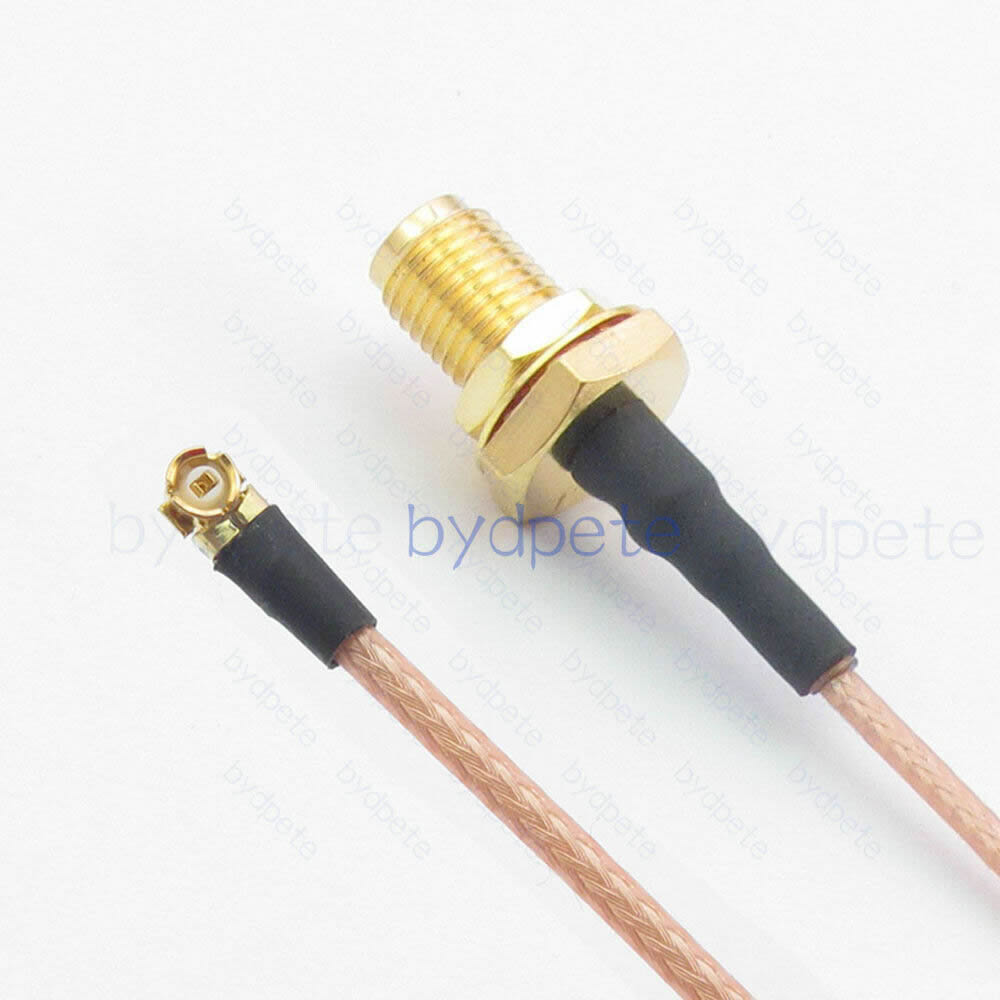 IPX IPEX UFL U.FL Plug to RP-SMA jack bulkhead Waterproof D-cut RG178 Pigtail cable Coaxial RG-178 Koaxial Kable RF 50ohms bydpete