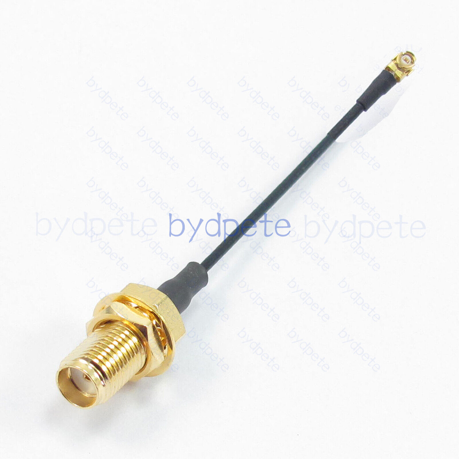 UFL U.FL IPX IPEX Plug to SMA jack bulkhead Hex 8mm D-cut 1.37mm Pigtail cable Coaxial Koaxial Kable RF 50ohms bydpete