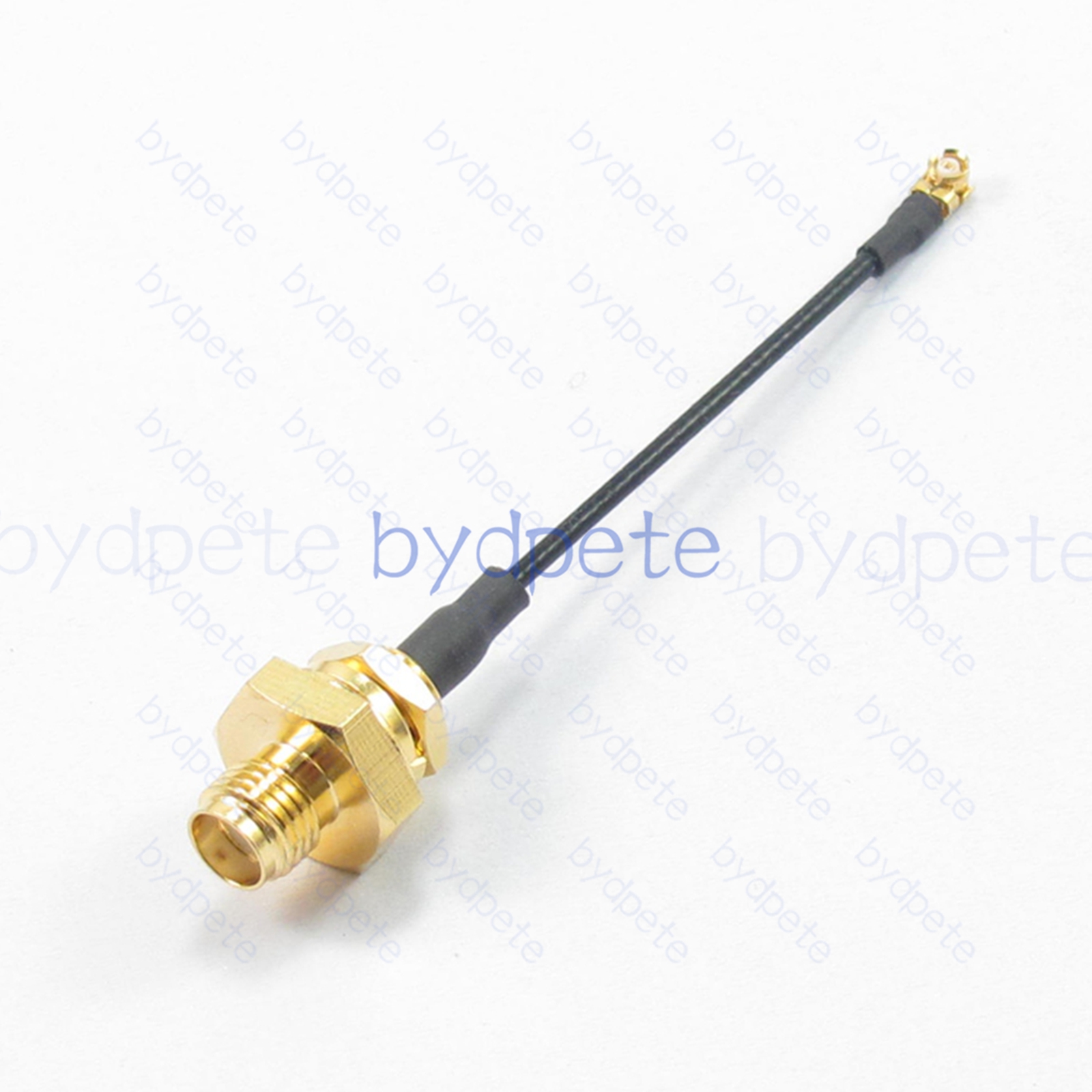 BPC2524UFL137D11 IPX UFL u.FL to SMA Female Behind Nut Bulkhead Waterproof RF1.37 Coaxial Cable Koax Kable Micro Coax Pigtail Jumper