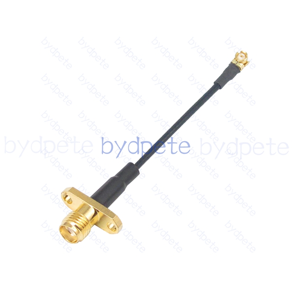 BPC2524UFL137F11 IPX UFL u.FL to SMA Female 2holes panel RF1.37 Coaxial Cable Koax Kable Micro Coax Pigtail Jumper