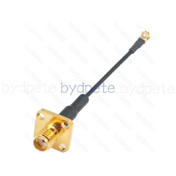 BPC2524UFL137F31 IPX UFL u.FL to SMA Female 4holes panel RF1.37 Coaxial Cable Koax Kable Micro Coax Pigtail Jumper