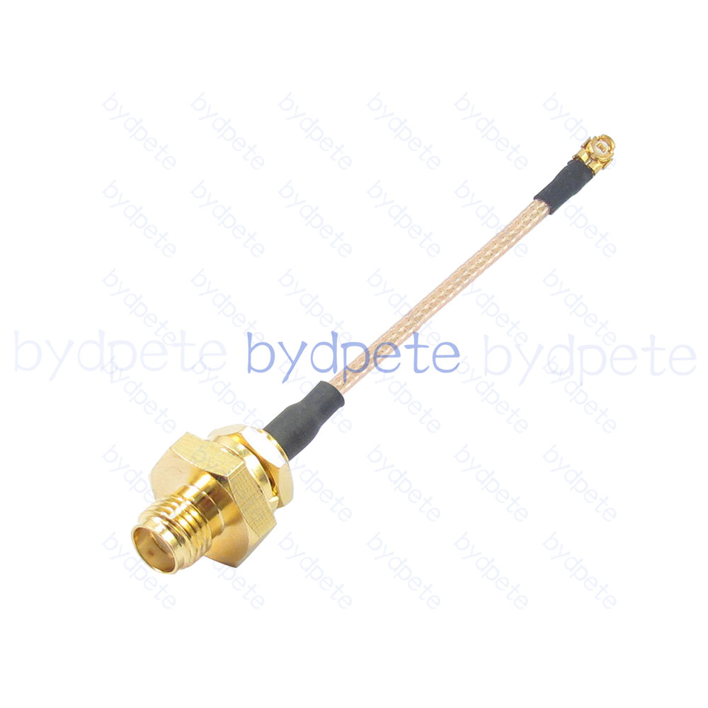 BPC2524UFL178D11 IPX UFL u.FL to SMA Female Bulkhead Waterproof Behind Nut RF1.78 Coaxial Cable Koax Kable Micro Coax Pigtail Jumper