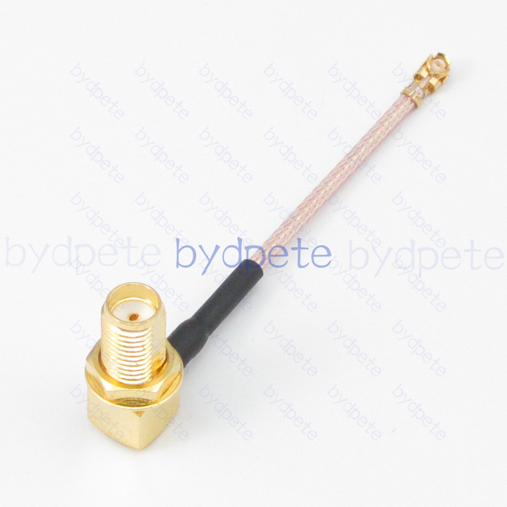 BPC2524UFL178E41 IPX UFL u.FL to SMA Female Right Angle 90Degree RF1.78 Coaxial Cable Koax Kable Micro Coax Pigtail Jumper