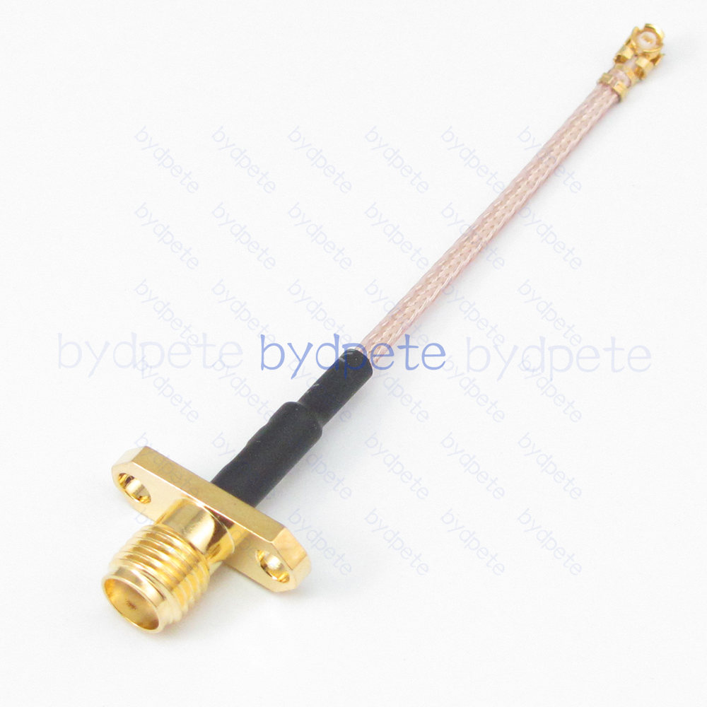 BPC2524UFL178F21 IPX UFL u.FL to SMA Female 2holes panel RF1.78 Coaxial Cable Koax Kable Micro Coax Pigtail Jumper