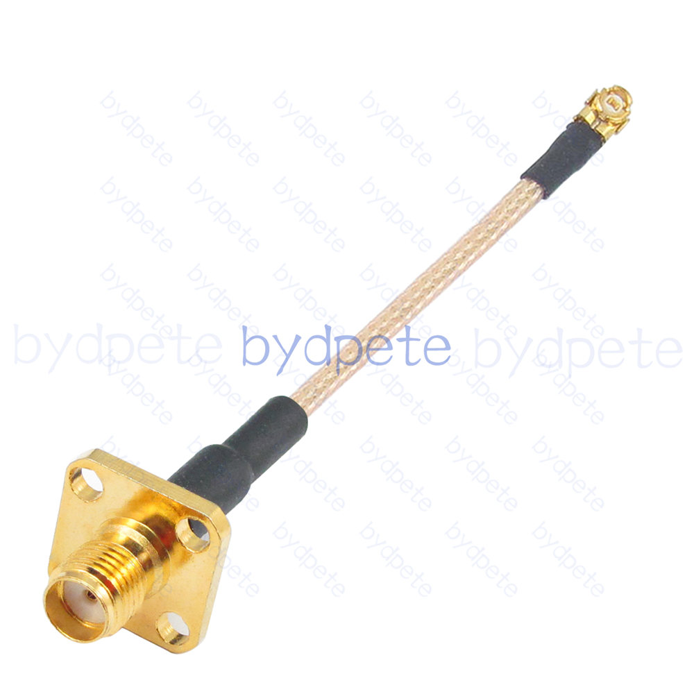 BPC2524UFL178F31 IPX UFL u.FL to SMA Female 4holes panel RF1.78 Coaxial Cable Koax Kable Micro Coax Pigtail Jumper