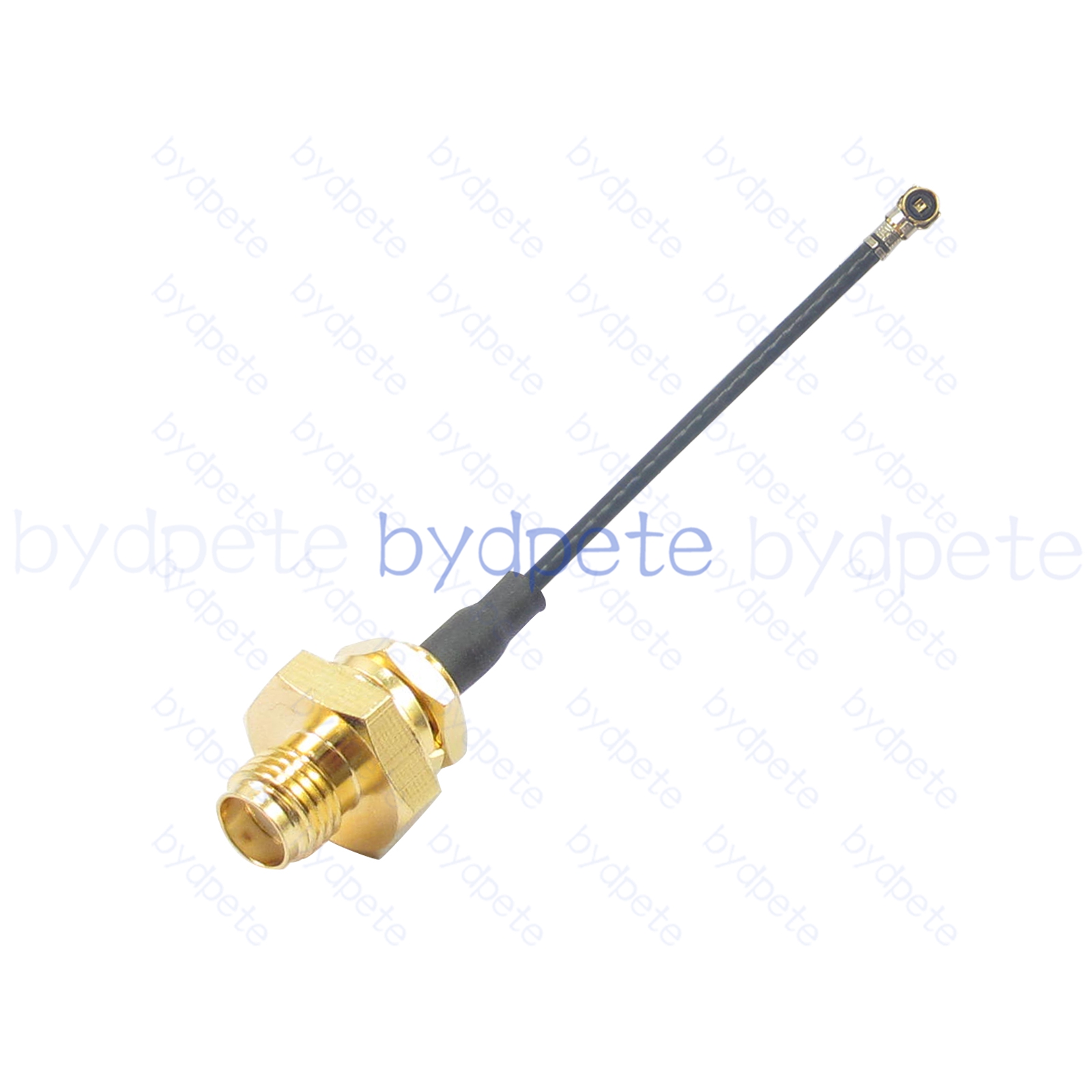 BPC2524WFL113D11 IPX4 WFL W.FL MHF4 to SMA Female Bulkhead Waterproof Behind Nut RF1.13 Coaxial Cable Koax Kable Micro Coax Pigtail Jumper