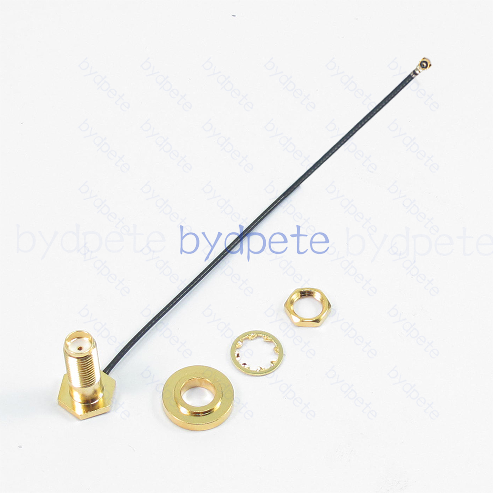 BPC2524WFL113E11 IPX4 WFL W.FL MHF4 to SMA Female Reight Angle 90Degree Screw=15.8mm RF1.13 Coaxial Cable Koax Kable Micro Coax Pigtail Jumper