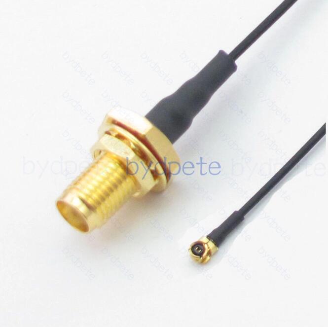 UFL u.FL IPX Female to RP-SMA Female Bulkhead RPSMA Waterproof Oring HEX=10mm RF1.13 Coaxial Cable Koax Kable Micro Coax Pigtail Jumper