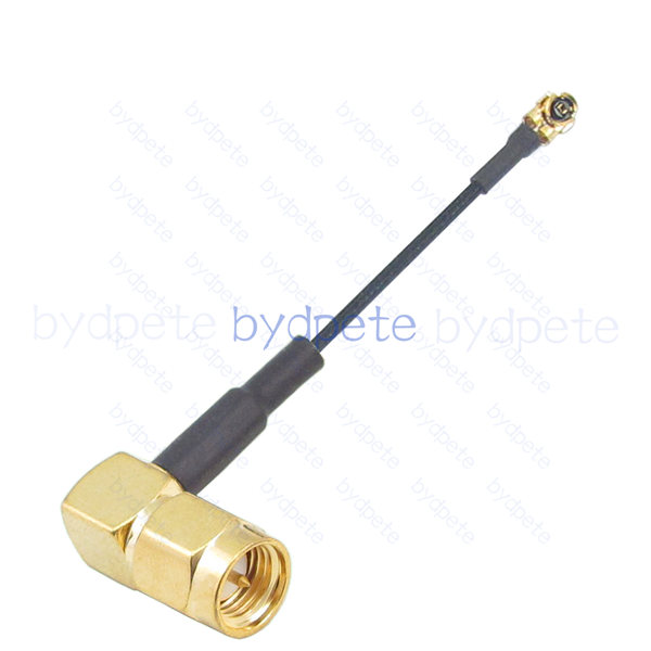 BPC2513UFL113R2 IPX UFL u.FL to ( SMA or RP-SMA ) Male Right Angle 90Degree Plug RF1.13 Coaxial Cable Koax Kable Micro Coax Pigtail Jumper