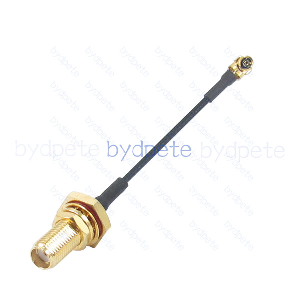 BPC2524UFL113B21 IPX UFL u.FL to SMA Female Bulkhead Waterproof Oring HEX=11mm Screw=14.5mm RF1.13 Coaxial Cable Koax Kable Micro Coax Pigtail Jumper