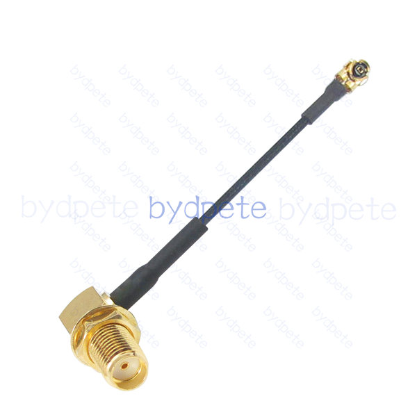 BPC2524UFL113E41 IPX UFL u.FL to SMA Female Right Angle 90Degree RF1.13 Coaxial Cable Koax Kable Micro Coax Pigtail Jumper