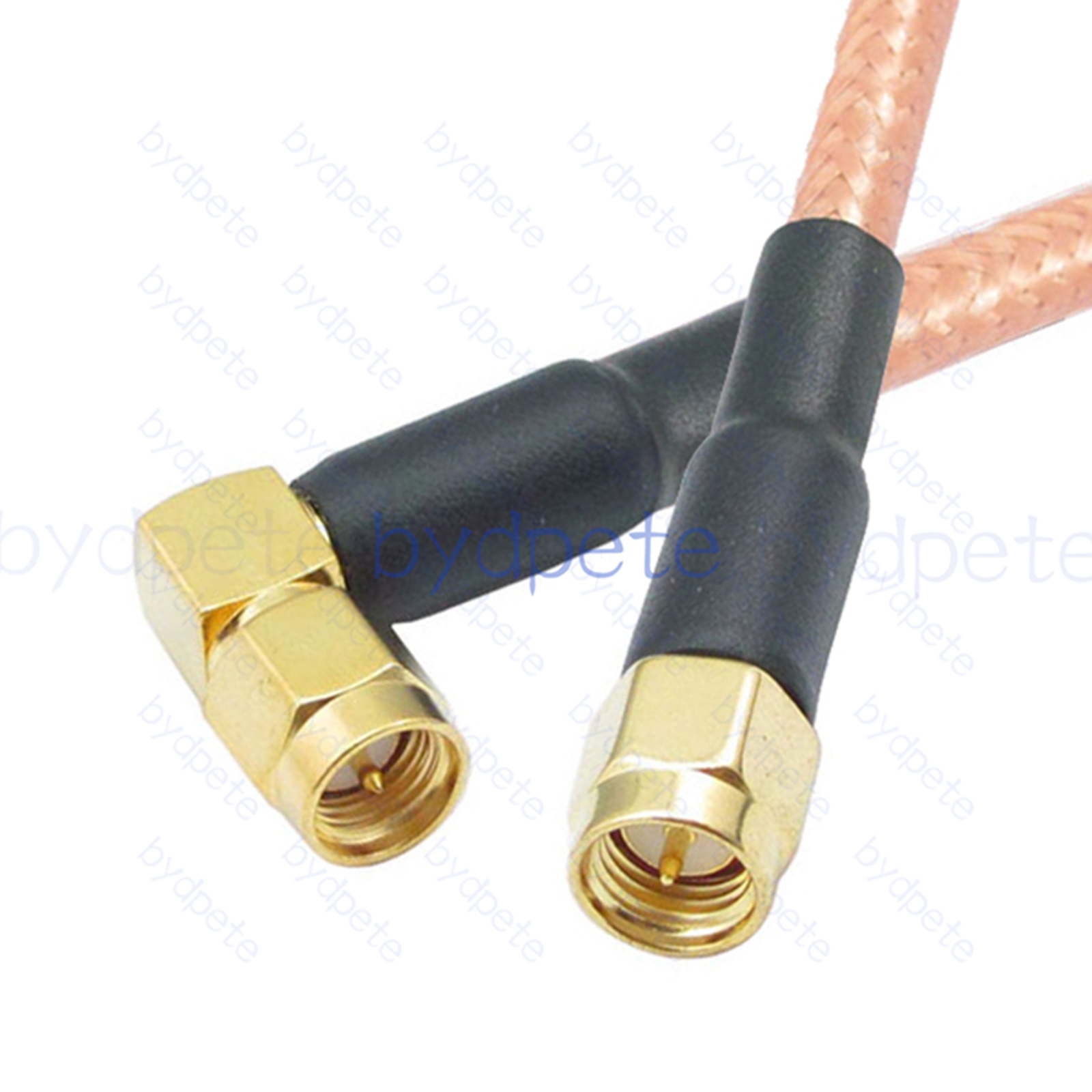 BPC001SMA142R SMA Male Right Angle 90Degree Plug to SMA Male RG-142 Coaxial Cable SMA Cable RG142 Assembly Coax Pigtial Jumper