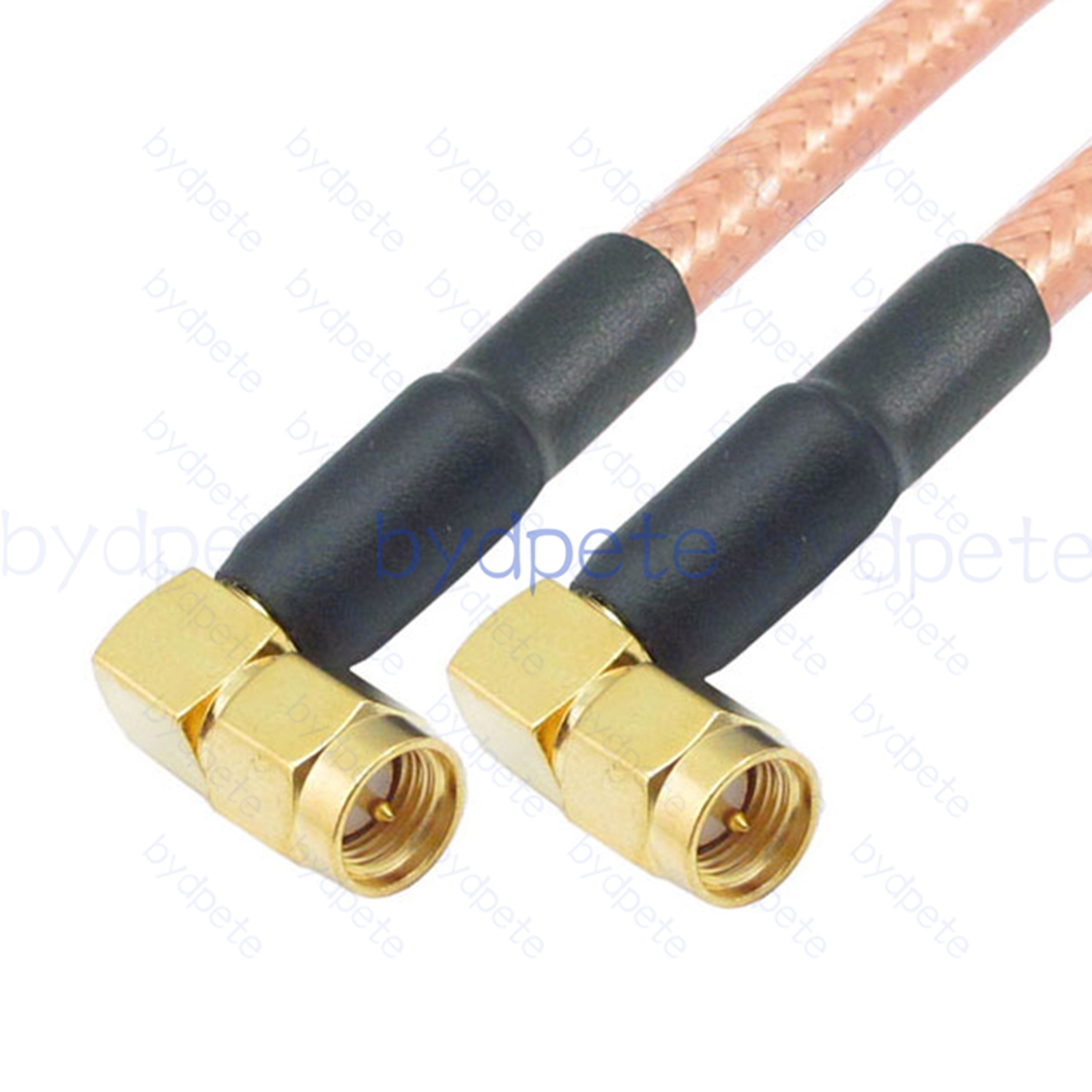 BPC001SMA142RR SMA Male Right Angle 90Degree Plug to SMA Male Right Angle 90Degree RG-142 Coaxial Cable SMA Cable RG142 Assembly Coax Pigtial Jumper