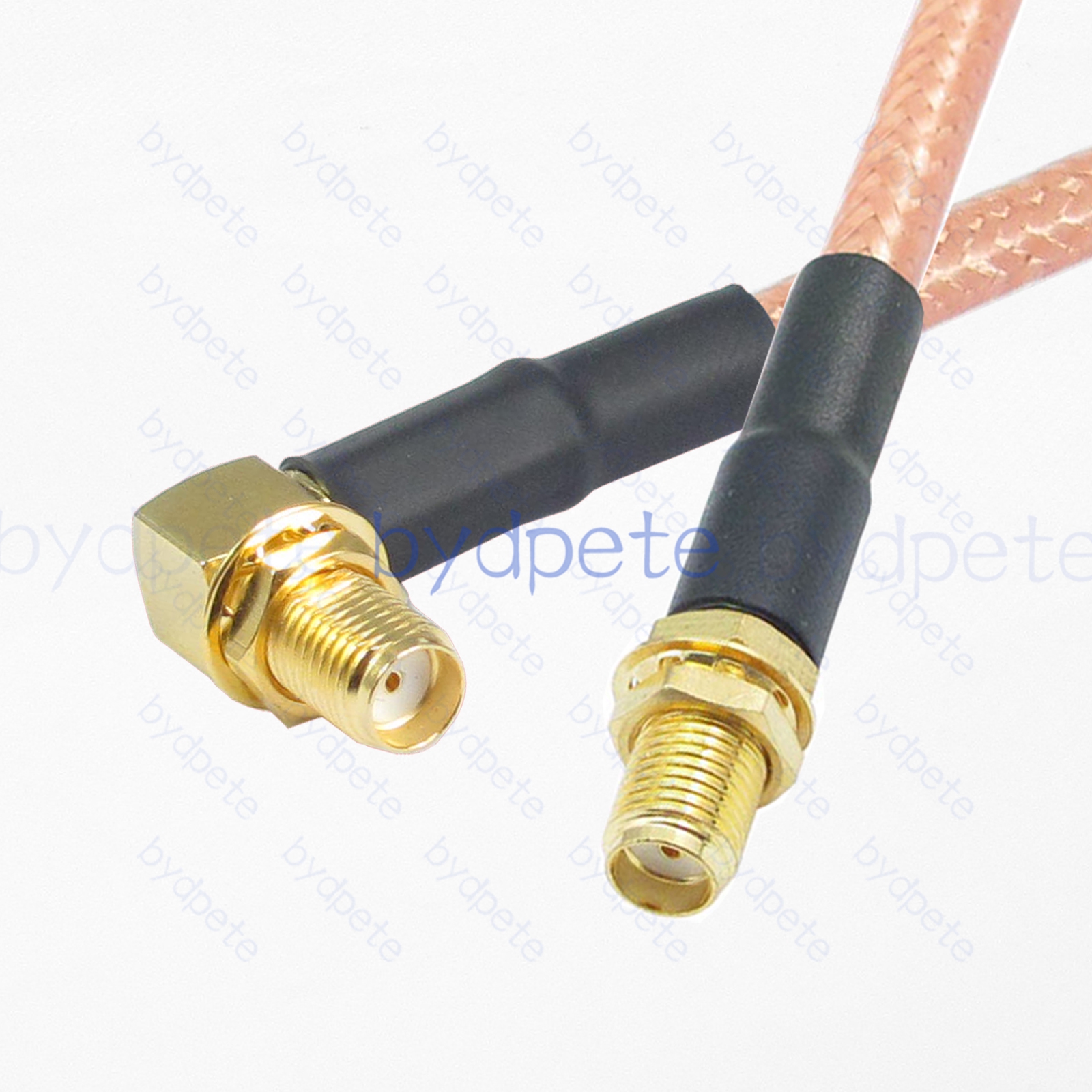 BPC002SMA142R SMA Female Jack to SMA Female Right Angle 90Degree Jack RG-142 Coaxial Cable SMA Cable RG142 Assembly Coax Pigtial Jumper