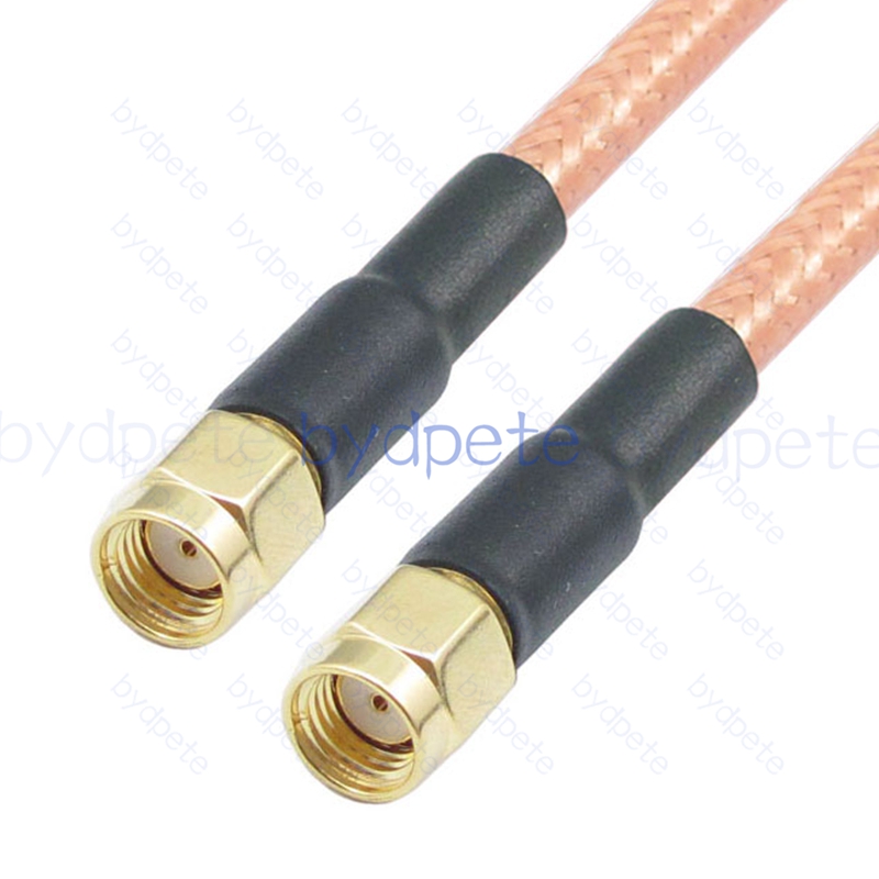 BPC003SMA142 RPSMA Male Reverse Polarity Plug to RPSMA Male Reverse Polarity RG-142 Coaxial Cable SMA Cable RG142 Assembly Coax Pigtial Jumper