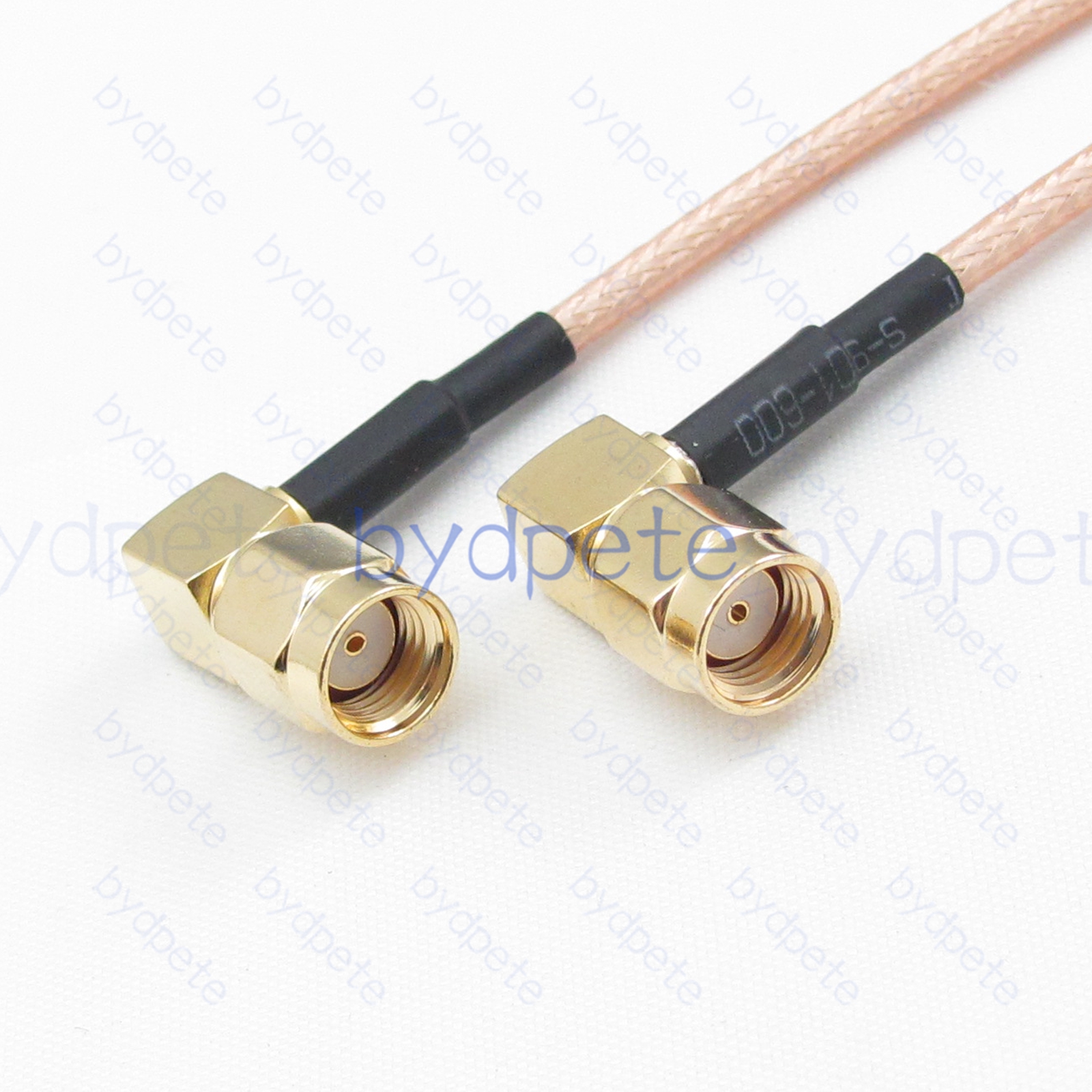 BPC003SMA316RR RPSMA Male right angle 90degree Plug to RPSMA Male right angle 90Degree reverse polarity RG-316 Coaxial Cable RPSMA Cable RG316 Assembly Coax Pigtial Jumper