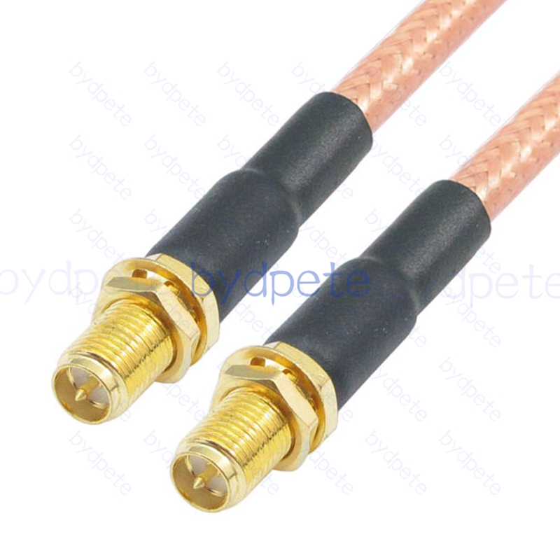 BPC004SMA142 RPSMA Female Jack to RPSMA Female Jack Double Reverse Polarity RG-142 Coaxial Cable SMA Cable RG142 Assembly Coax Pigtial Jumper