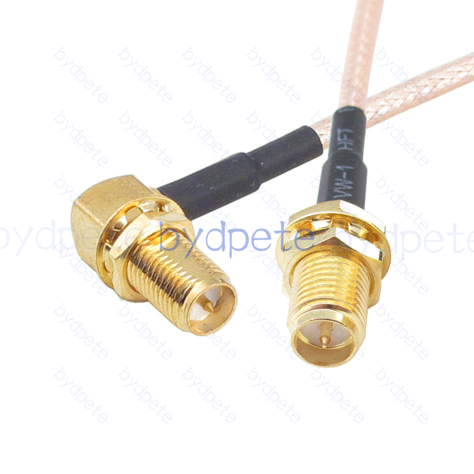 BPC004SMA316R RPSMA Female Right Angle 90Degree Jack to RPSMA Female Jack Reverse polarity RG-316 Coaxial Cable RPSMA Female Cable RG316 Assembly Coax Pigtial Jumper Cables