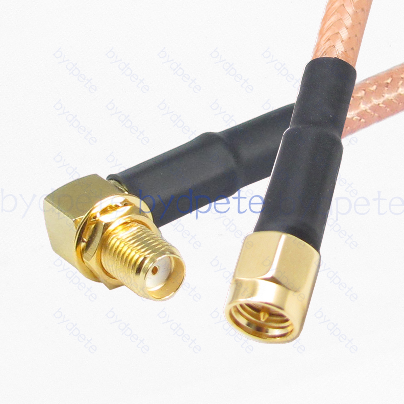 BPC005SMA142R2 SMA Male Plug to SMA Female Right Angle 90Degree Jack RG-142 Coaxial Cable SMA Cable RG142 Assembly Coax Pigtial Jumper