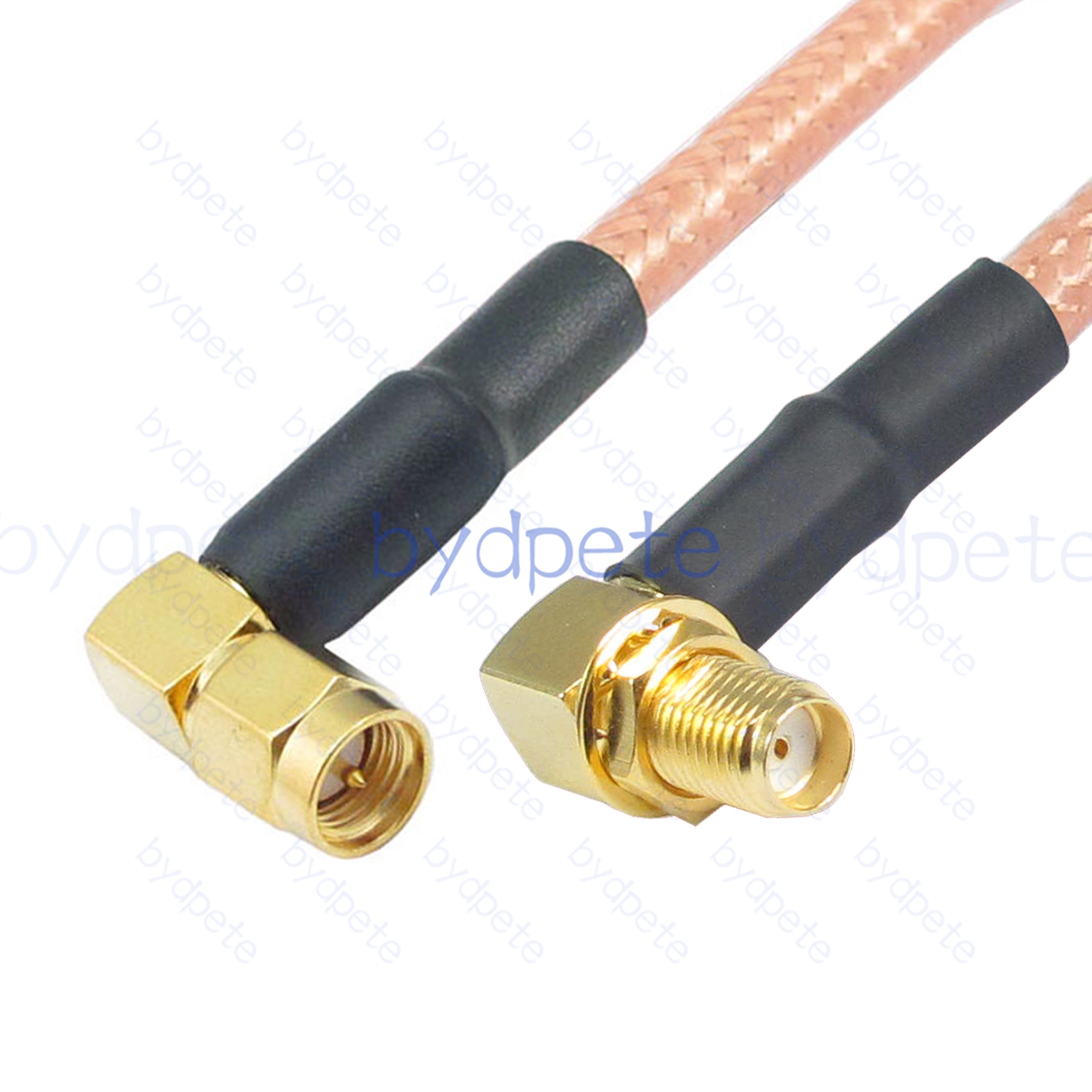 BPC005SMA142RR SMA Male Right Angle 90Degree Plug to SMA Female Right Angle 90Degree Jack RG-142 Coaxial Cable SMA Cable RG142 Assembly Coax Pigtial Jumper