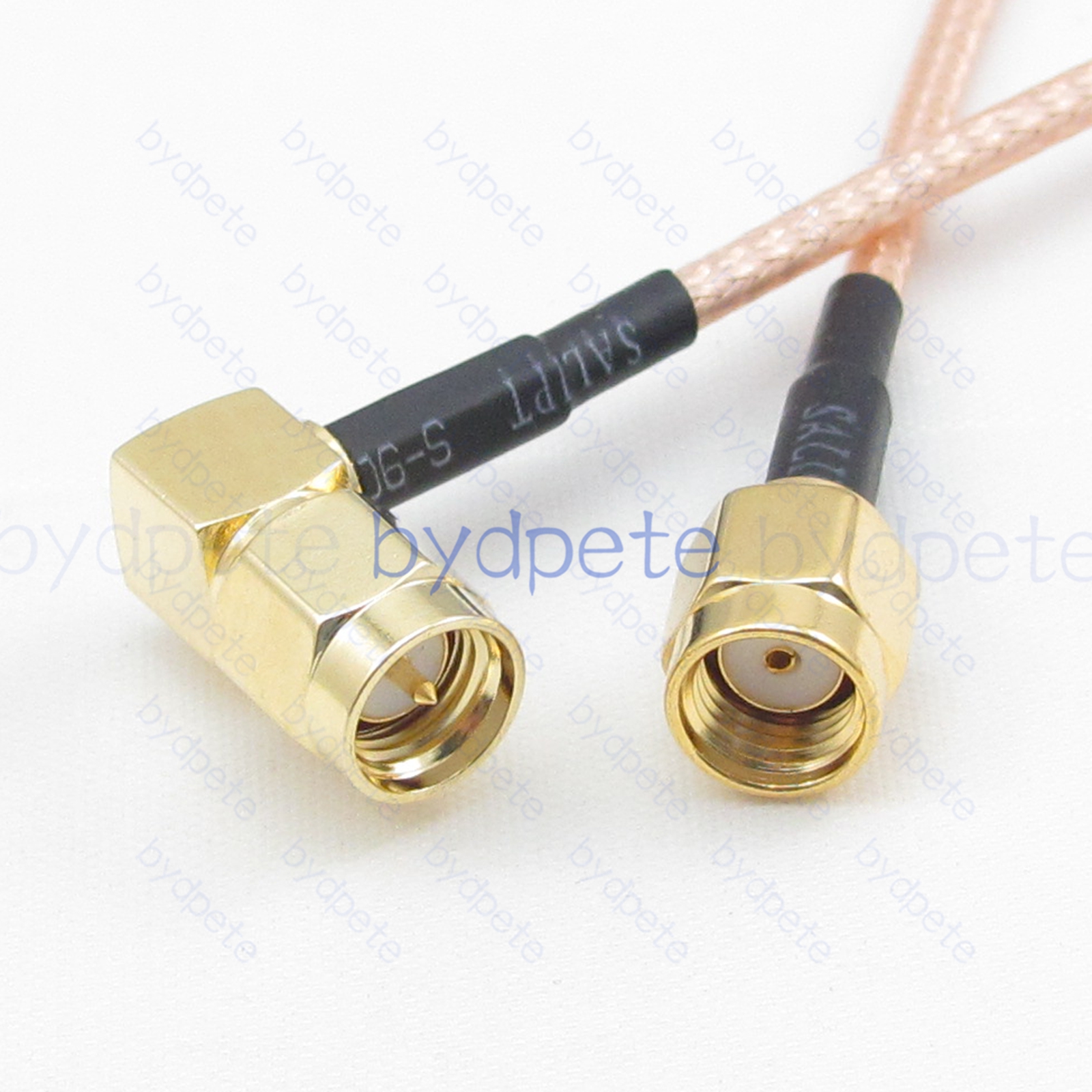 BPC006SMA316R1 SMA Male Right Angle 90Degree Plug to RPSMA Male Reverse Polarity RG-316 Coaxial Cable SMA Cable RG316 Assembly Coax Pigtial Jumper