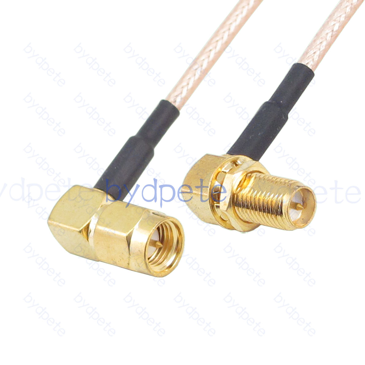 BPC007SMA316RR SMA Male Right Angle 90Degree Plug to RPSMA Female Right Angle 90Degree Reverse Polarity RG-316 Coaxial Cable SMA Cable RG316 Assembly Coax Pigtial Jumper Cables