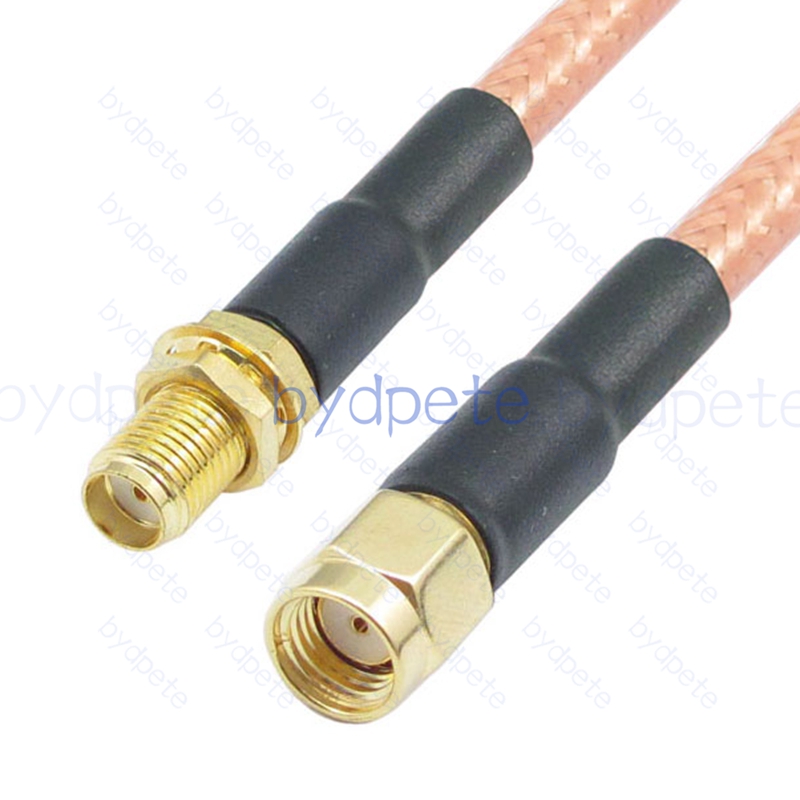 BPC008SMA142 SMA Female Jack to RPSMA Male Reverse Polarity Plug RG-142 Coaxial Cable SMA Cable RG142 Assembly Coax Pigtial Jumper