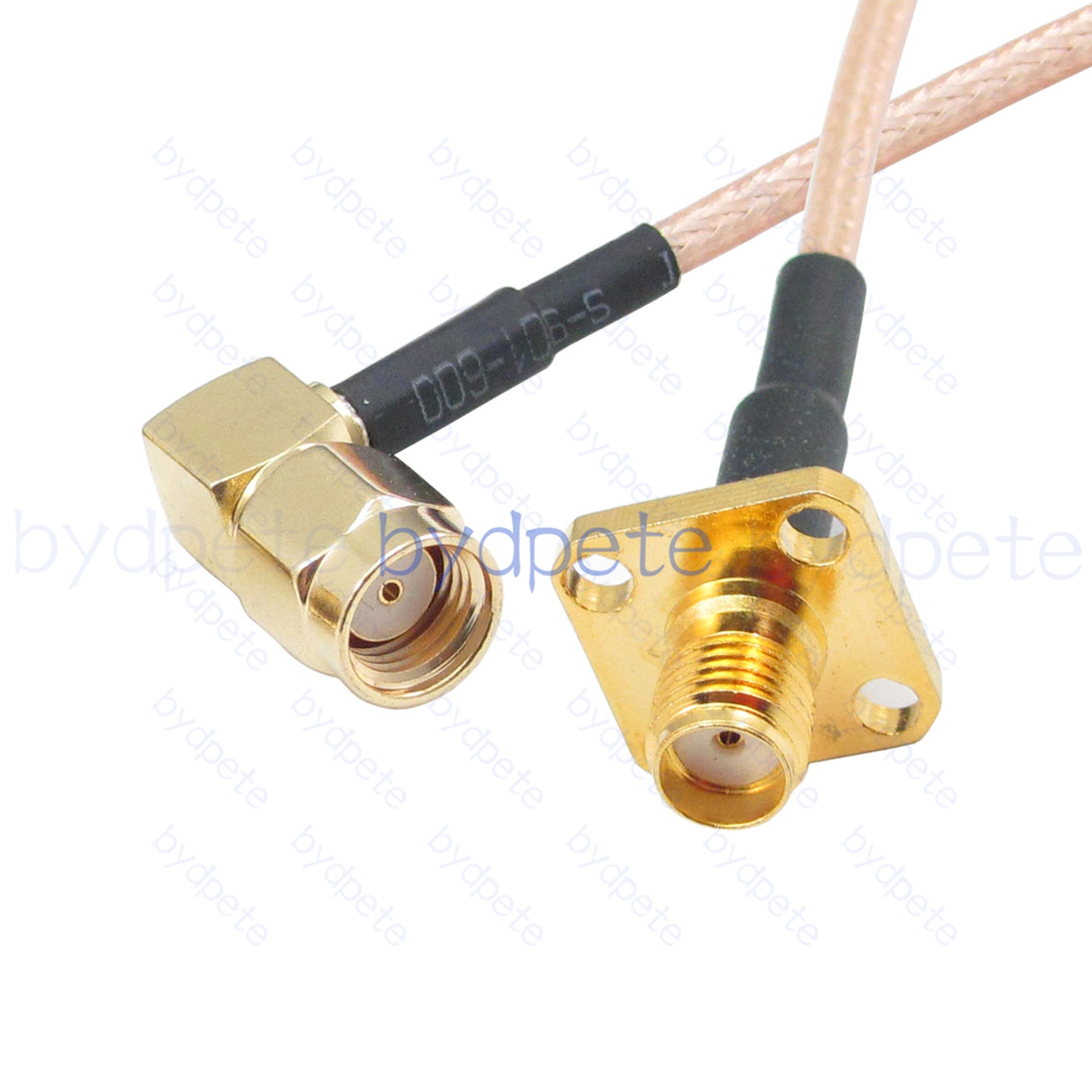 BPC008SMA316R1H4 RPSMA Male Right Angle 90Degree Reverse Polarity Plug to SMA Female 4holes panel jack RG-316 Coaxial Cable SMA Cable RG316 Assembly Coax Pigtial Jumper Cables