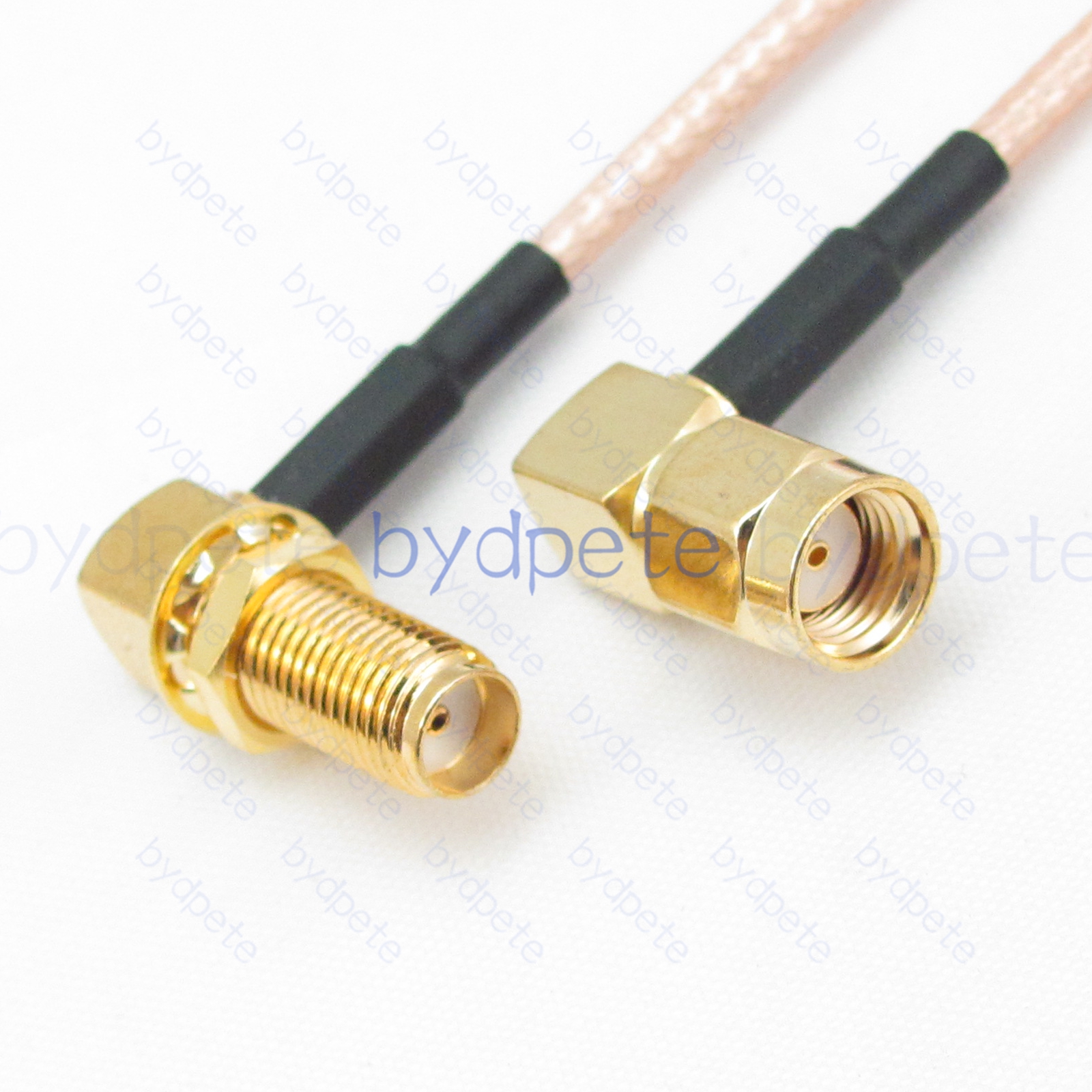 BPC008SMA316RR RPSMA Male Right Angle 90Degree Reverse Polarity Plug to SMA Female Right Angle 90Degree jack RG-316 Coaxial Cable SMA Cable RG316 Assembly Coax Pigtial Jumper Cables