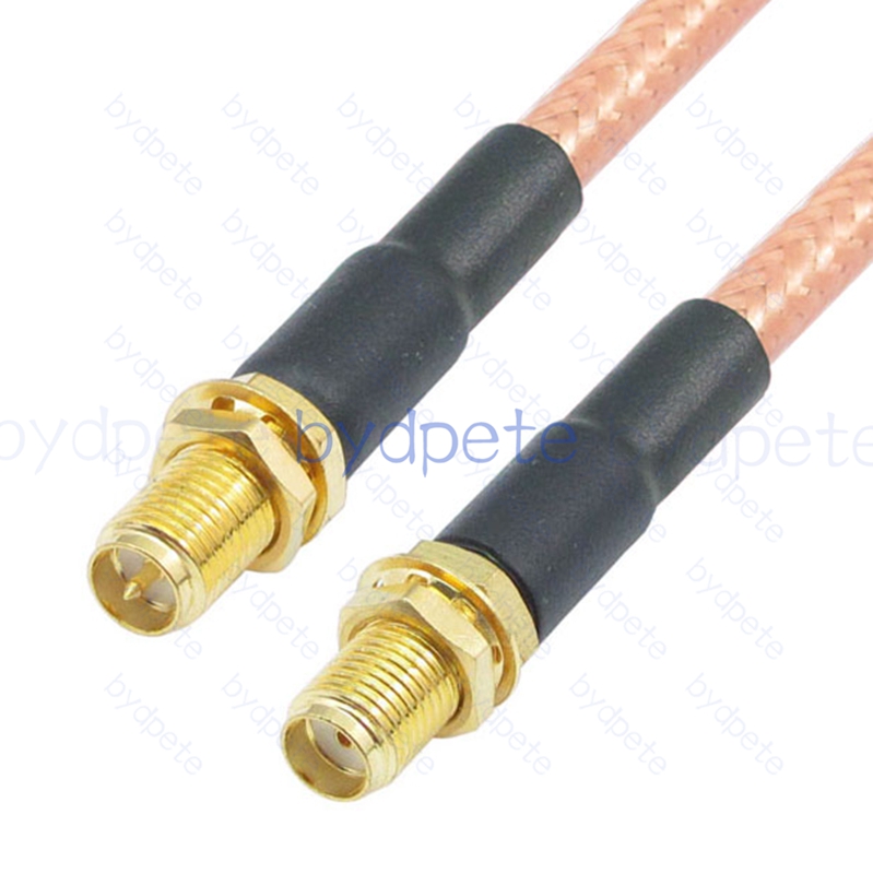 BPC009SMA142 SMA Female Jack to RPSMA Female Reverse Polarity Jack RG-142 Coaxial Cable SMA Cable RG142 Assembly Coax Pigtial Jumper