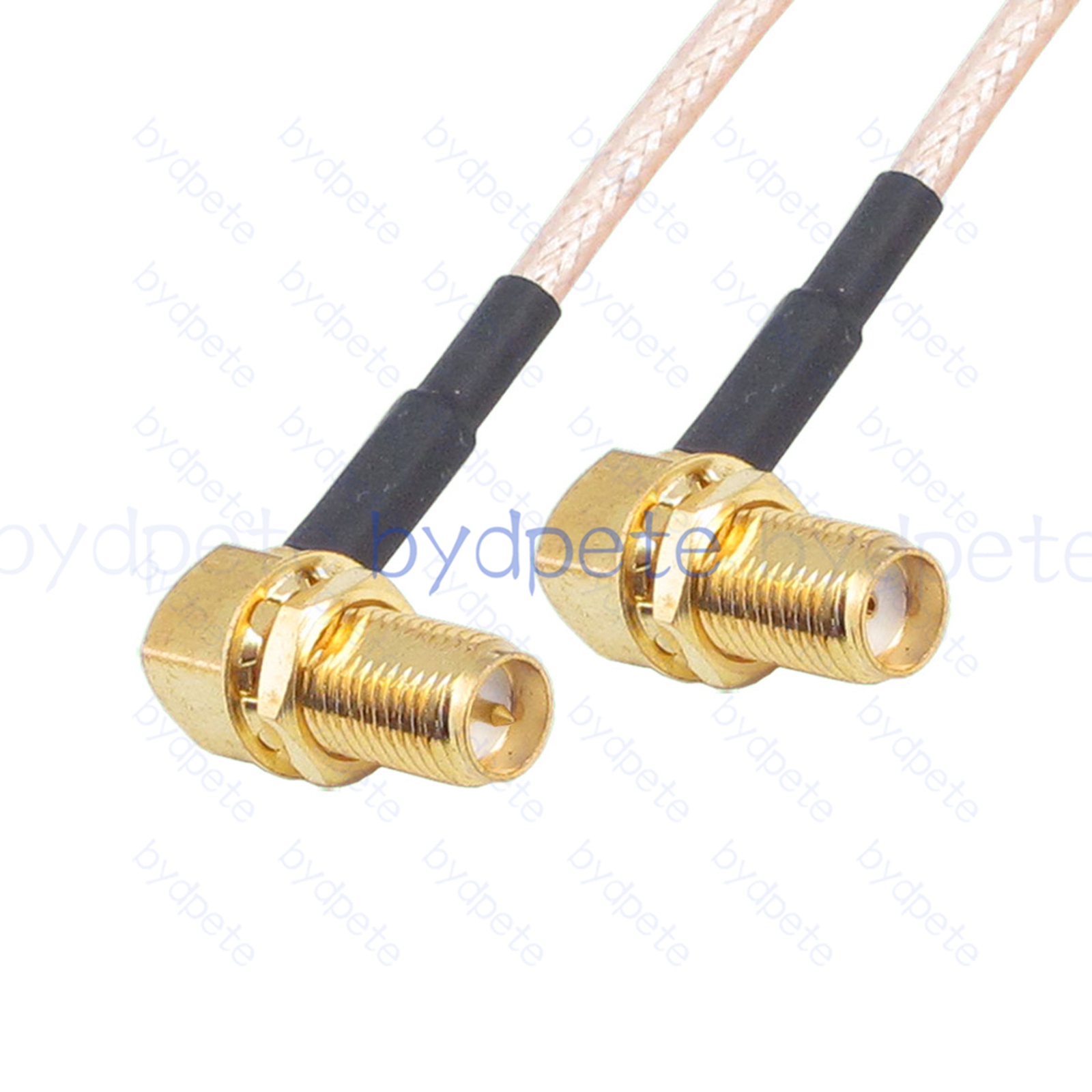 BPC009SMA316RR SMA Female Right Angle 90Degree Jack to RPSMA Female Right Angle 90Degree Reverse Polarity Jack RG-316 Coaxial Cable SMA Cable RG316 Assembly Coax Pigtial Jumper Cables