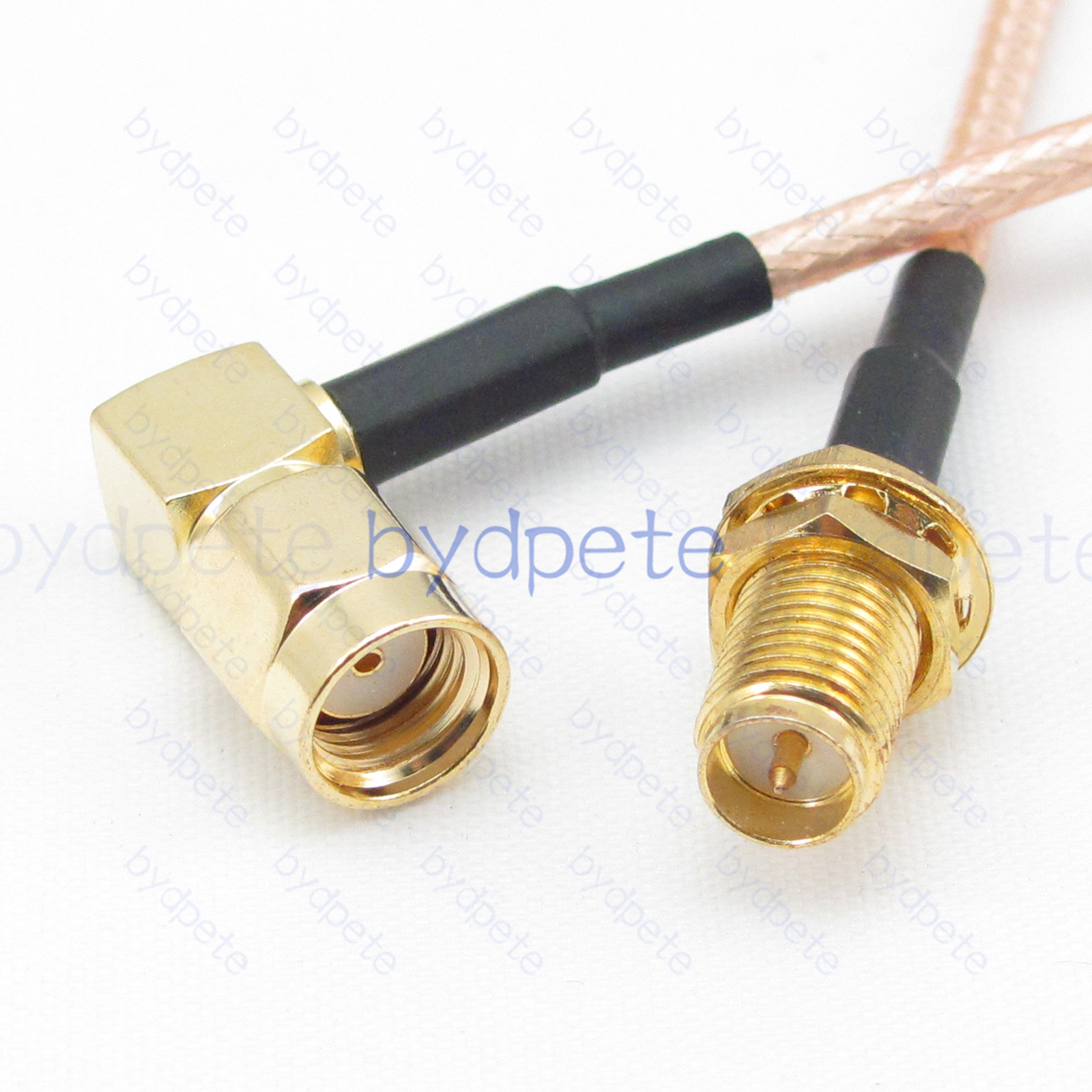 BPC010SMA316R1 RPSMA Male Right Angle 90Degree plug to RPSMA Female Reverse Polarity Jack RG-316 Coaxial Cable SMA Cable RG316 Assembly Coax Pigtial Jumper Cables