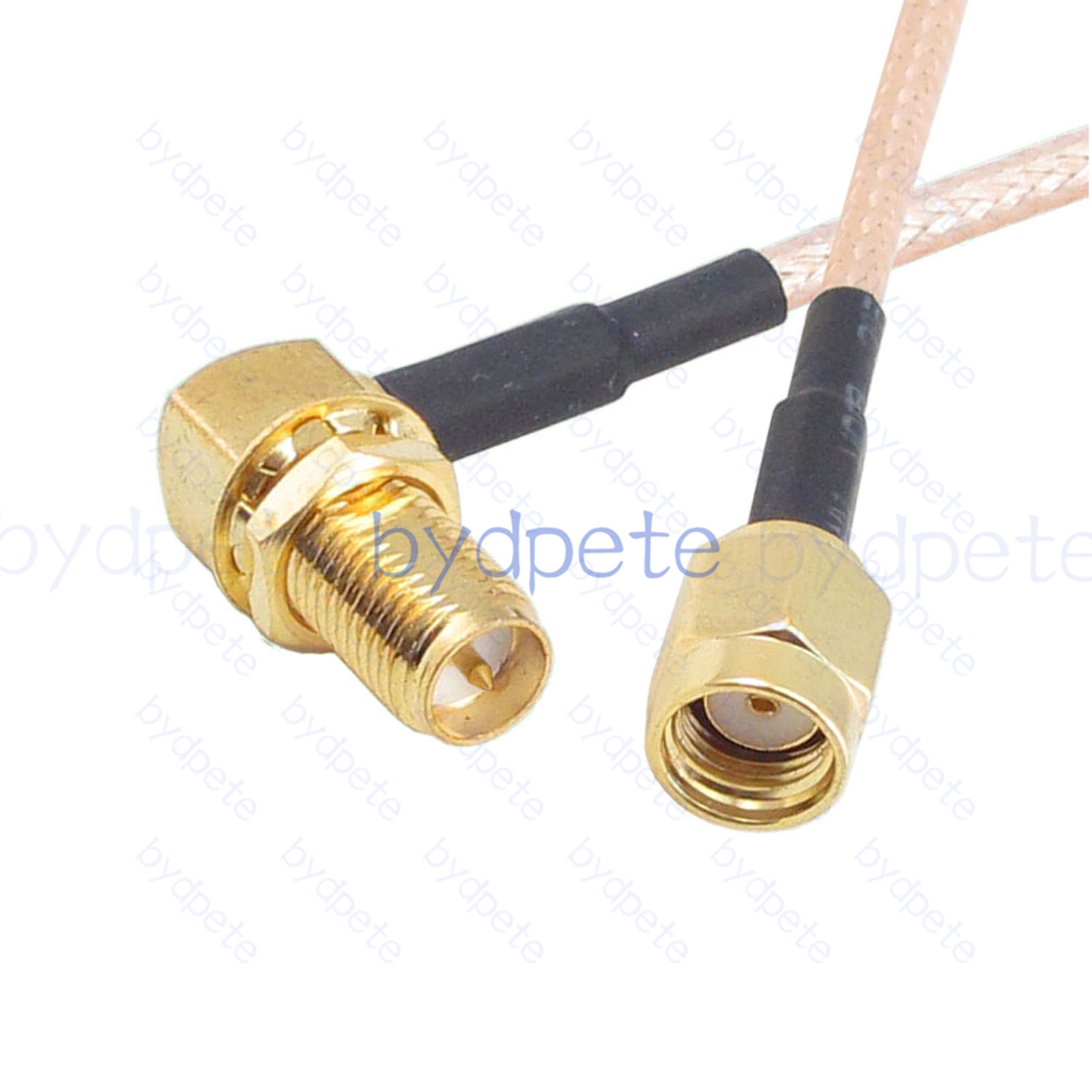 BPC010SMA316R2 RPSMA Male plug to RPSMA Female Right Angle 90Degree Reverse Polarity Jack RG-316 Coaxial Cable SMA Cable RG316 Assembly Coax Pigtial Jumper Cables