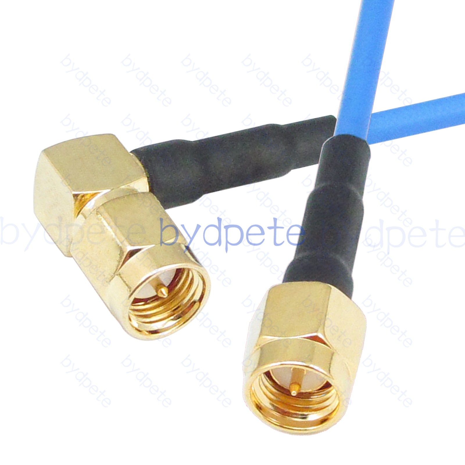 BPC011SMA405BR SMA Male Right Angle 90Degree Plug to SMA Male RG-405 Coaxial Cable SMA Cable RG405B Assembly Coax Semi Rigid Flexible Low Loss Cable
