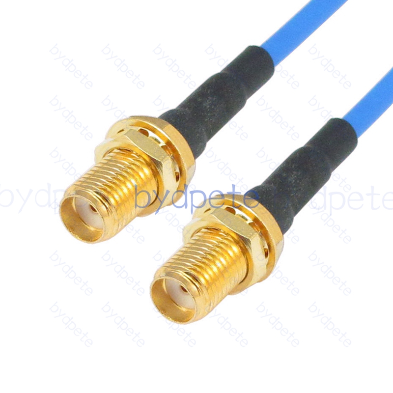 BPC012SMA405B SMA Female Jack to SMA Female Jack RG-405 Coaxial Cable SMA Cable RG405B Assembly Coax Semi Rigid Flexible Low Loss Cable